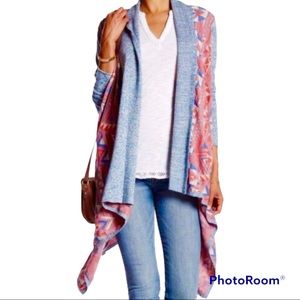 Aztec Southwestern  Long Cardigan Southwestern Open Front